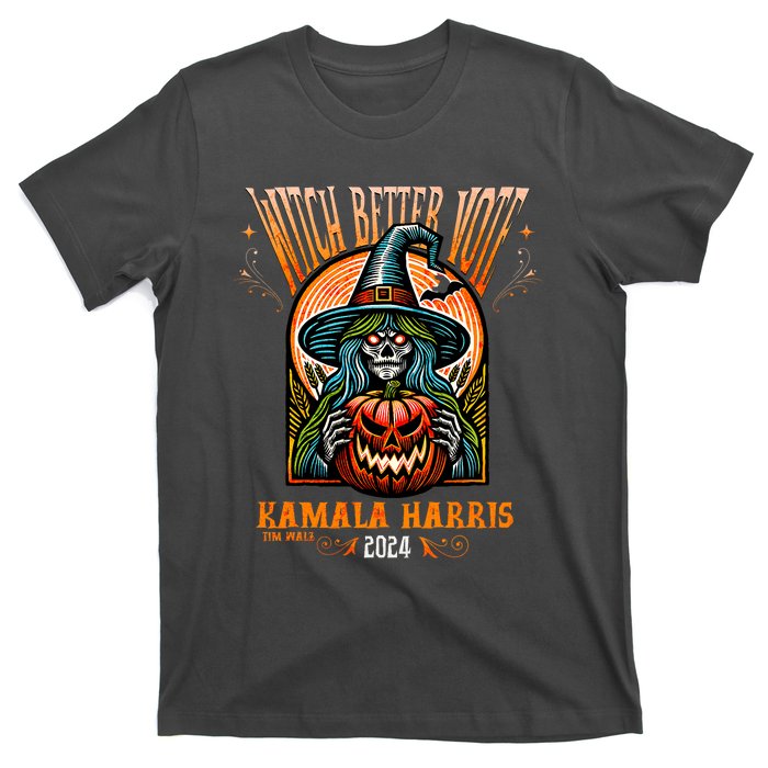 Harris Walz 2024 Halloween Witch Better Vote Kamala Harris T-Shirt