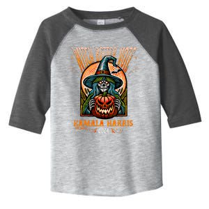 Harris Walz 2024 Halloween Witch Better Vote Kamala Harris Toddler Fine Jersey T-Shirt