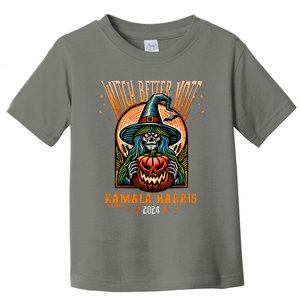 Harris Walz 2024 Halloween Witch Better Vote Kamala Harris Toddler T-Shirt