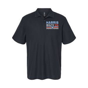 Harris Waltz 2024 WeRe Not Going Back Vote For 2024 Softstyle Adult Sport Polo