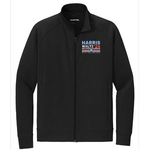 Harris Waltz 2024 WeRe Not Going Back Vote For 2024 Stretch Full-Zip Cadet Jacket