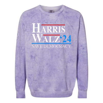 Harris Waltz 2024 Vice President Kamala Harris Tim Walz 2024 Colorblast Crewneck Sweatshirt