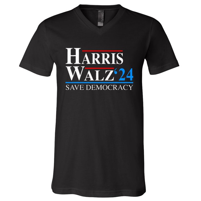 Harris Waltz 2024 Vice President Kamala Harris Tim Walz 2024 V-Neck T-Shirt