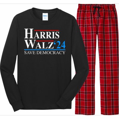 Harris Waltz 2024 Vice President Kamala Harris Tim Walz 2024 Long Sleeve Pajama Set