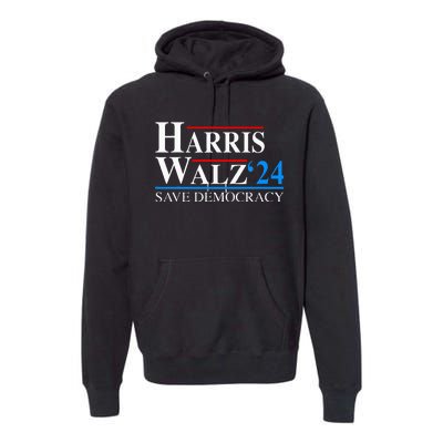 Harris Waltz 2024 Vice President Kamala Harris Tim Walz 2024 Premium Hoodie