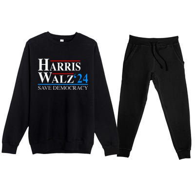 Harris Waltz 2024 Vice President Kamala Harris Tim Walz 2024 Premium Crewneck Sweatsuit Set