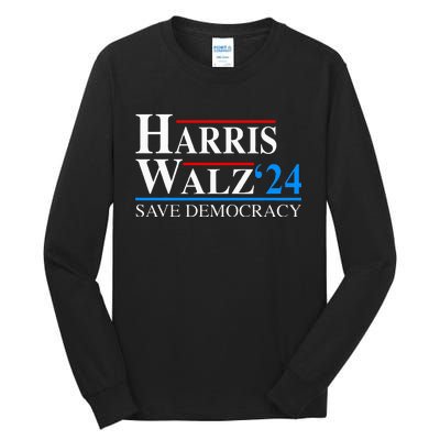 Harris Waltz 2024 Vice President Kamala Harris Tim Walz 2024 Tall Long Sleeve T-Shirt