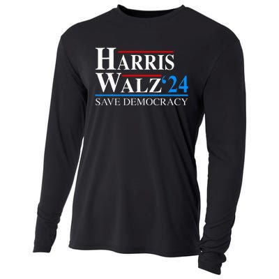 Harris Waltz 2024 Vice President Kamala Harris Tim Walz 2024 Cooling Performance Long Sleeve Crew