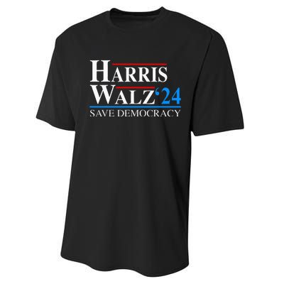 Harris Waltz 2024 Vice President Kamala Harris Tim Walz 2024 Performance Sprint T-Shirt