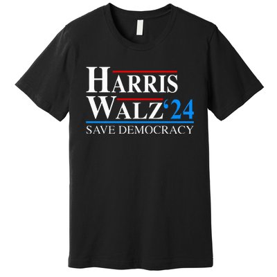 Harris Waltz 2024 Vice President Kamala Harris Tim Walz 2024 Premium T-Shirt