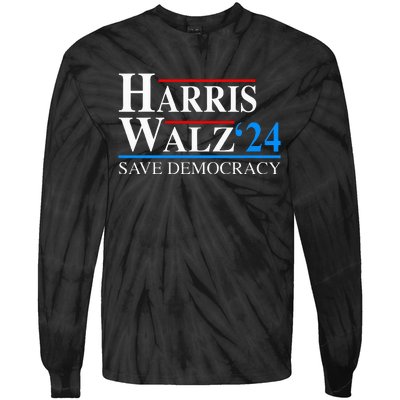 Harris Waltz 2024 Vice President Kamala Harris Tim Walz 2024 Tie-Dye Long Sleeve Shirt