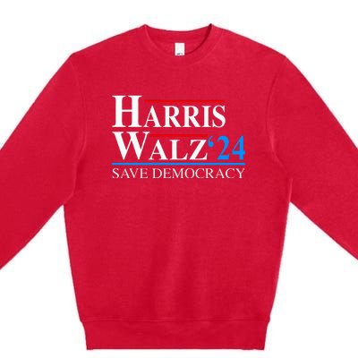 Harris Waltz 2024 Vice President Kamala Harris Tim Walz 2024 Premium Crewneck Sweatshirt