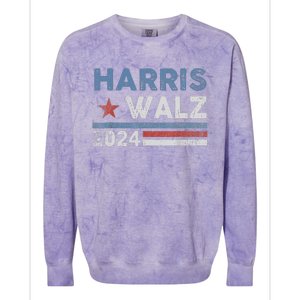 Harris Waltz 2024 Election Kamala Harris Tim Waltz 2024 Colorblast Crewneck Sweatshirt