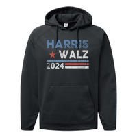 Harris Waltz 2024 Election Kamala Harris Tim Waltz 2024 Performance Fleece Hoodie