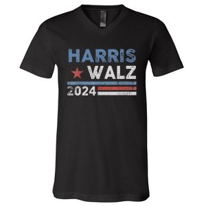 Harris Waltz 2024 Election Kamala Harris Tim Waltz 2024 V-Neck T-Shirt