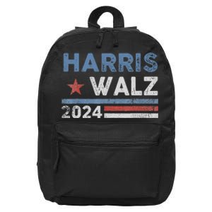 Harris Waltz 2024 Election Kamala Harris Tim Waltz 2024 16 in Basic Backpack