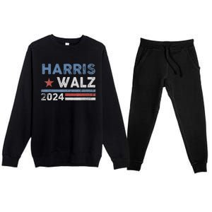 Harris Waltz 2024 Election Kamala Harris Tim Waltz 2024 Premium Crewneck Sweatsuit Set