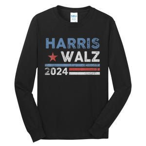 Harris Waltz 2024 Election Kamala Harris Tim Waltz 2024 Tall Long Sleeve T-Shirt