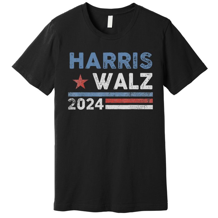 Harris Waltz 2024 Election Kamala Harris Tim Waltz 2024 Premium T-Shirt