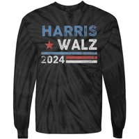 Harris Waltz 2024 Election Kamala Harris Tim Waltz 2024 Tie-Dye Long Sleeve Shirt