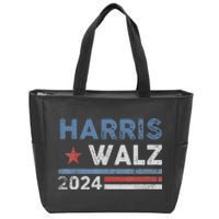 Harris Waltz 2024 Election Kamala Harris Tim Waltz 2024 Zip Tote Bag