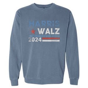 Harris Waltz 2024 Election Kamala Harris Tim Waltz 2024 Garment-Dyed Sweatshirt