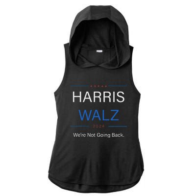 Harris Walz 2024 Election Kamala Harris Tim Walz Waltz Ladies PosiCharge Tri-Blend Wicking Draft Hoodie Tank