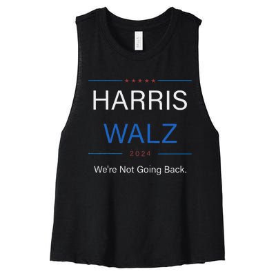 Harris Walz 2024 Election Kamala Harris Tim Walz Waltz Women's Racerback Cropped Tank