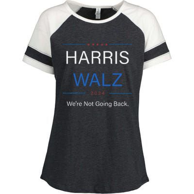 Harris Walz 2024 Election Kamala Harris Tim Walz Waltz Enza Ladies Jersey Colorblock Tee