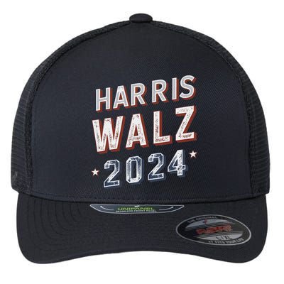 Harris Walz 2024 Election Ticket Flexfit Unipanel Trucker Cap