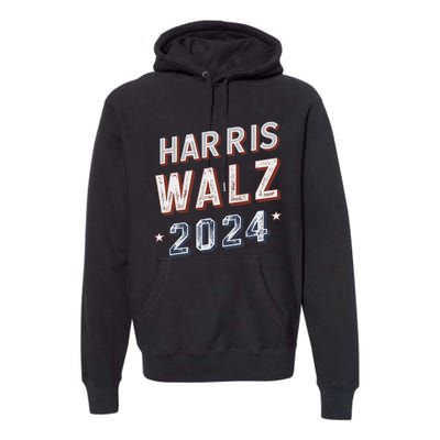 Harris Walz 2024 Election Ticket Premium Hoodie