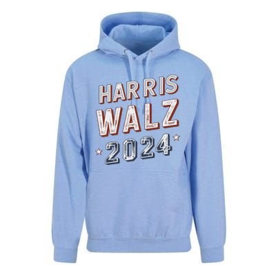 Harris Walz 2024 Election Ticket Unisex Surf Hoodie