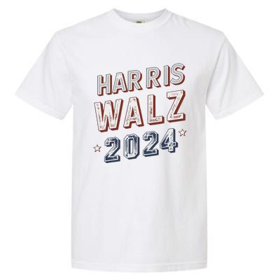 Harris Walz 2024 Election Ticket Garment-Dyed Heavyweight T-Shirt