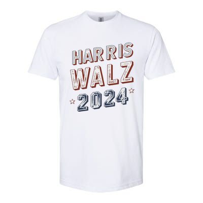 Harris Walz 2024 Election Ticket Softstyle CVC T-Shirt