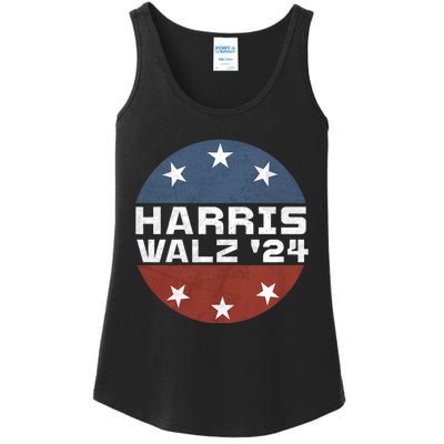 Harris Walz 2024 Campaign For President Patriotic Kamala Ladies Essential Tank