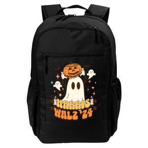 Harris Walz 2024 President Halloween Ghost Spooky Daily Commute Backpack