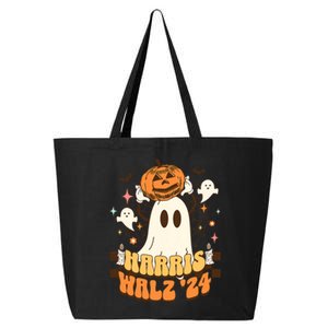 Harris Walz 2024 President Halloween Ghost Spooky 25L Jumbo Tote