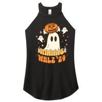 Harris Walz 2024 President Halloween Ghost Spooky Women's Perfect Tri Rocker Tank