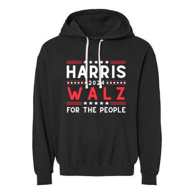 Harris Walz 2024 Garment-Dyed Fleece Hoodie