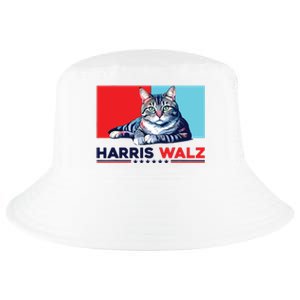 Harris Walz 2024 Funny Cat Election Kamala Harris Cool Comfort Performance Bucket Hat