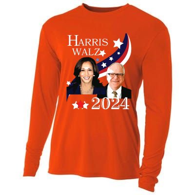 Harris Walz 2024 Presidential Election Campaign Kamala Sweat Cooling Performance Long Sleeve Crew