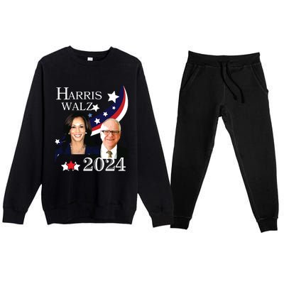 Harris Walz 2024 Presidential Election Campaign Kamala Sweat Premium Crewneck Sweatsuit Set