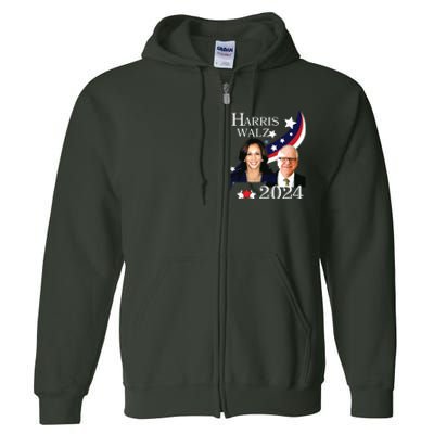 Harris Walz 2024 Presidential Election Campaign Kamala Sweat Full Zip Hoodie