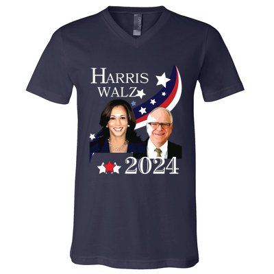 Harris Walz 2024 Presidential Election Campaign Kamala Sweat V-Neck T-Shirt