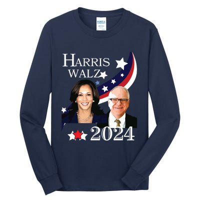 Harris Walz 2024 Presidential Election Campaign Kamala Sweat Tall Long Sleeve T-Shirt