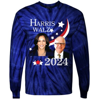 Harris Walz 2024 Presidential Election Campaign Kamala Sweat Tie-Dye Long Sleeve Shirt