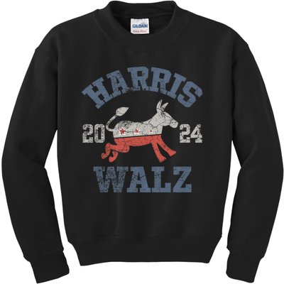 Harris Waltz 2024 Election Kamala Harris Tim Waltz 2024 Kids Sweatshirt