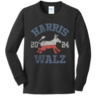 Harris Waltz 2024 Election Kamala Harris Tim Waltz 2024 Kids Long Sleeve Shirt