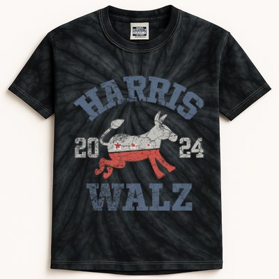 Harris Waltz 2024 Election Kamala Harris Tim Waltz 2024 Kids Tie-Dye T-Shirt