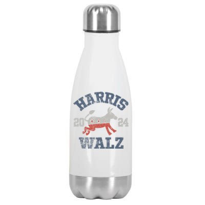 Harris Waltz 2024 Election Kamala Harris Tim Waltz 2024 Stainless Steel Insulated Water Bottle